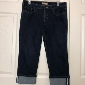 Banana Republic Dark Skinny Fit Cropped Jeans